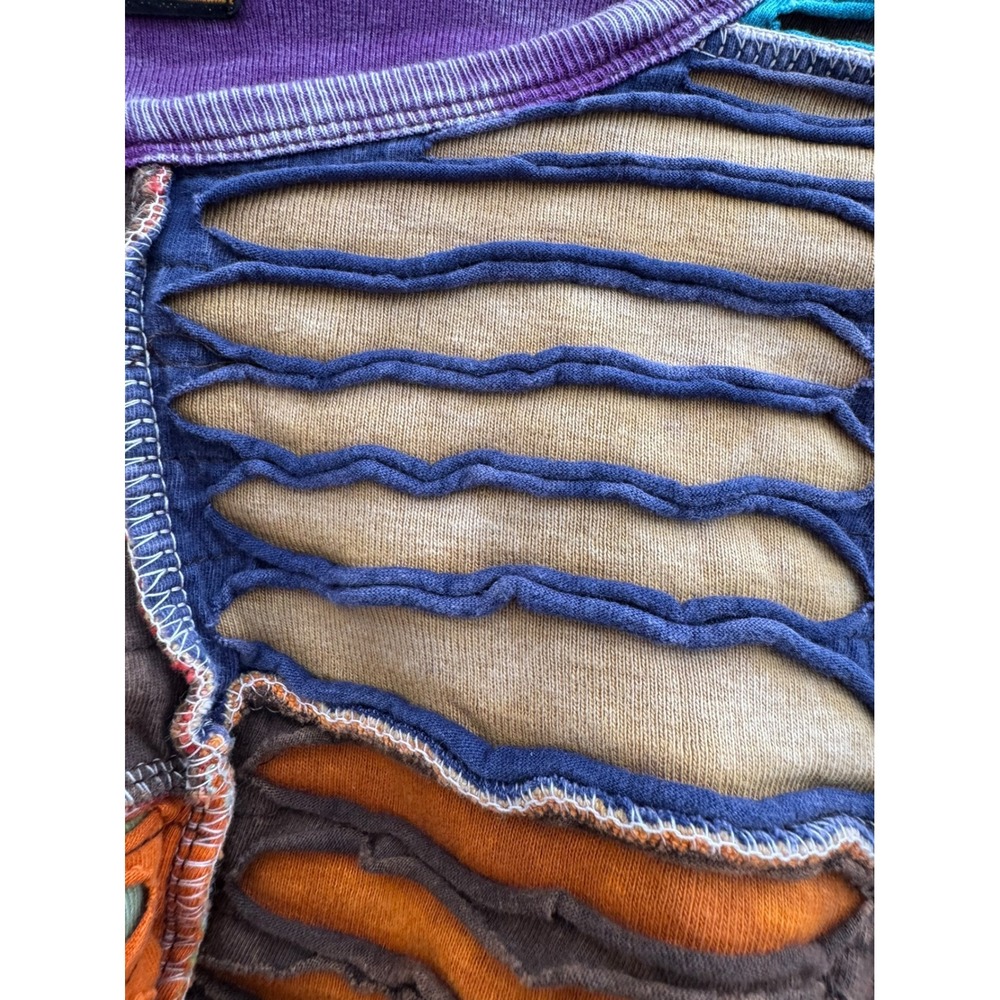 Rising International Patchwork Multi-Color Long S… - image 9